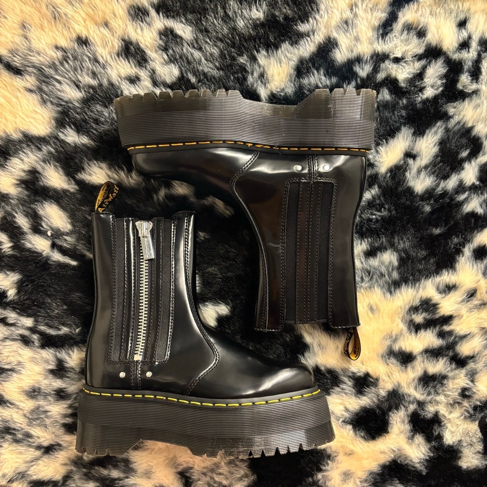 Doc Martens Black Platform Ankle Boots